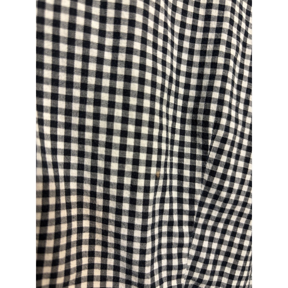 Real Comfort Gingham Button Front Blouse Womens PM Cottagecore Academia Top - Picture 4 of 8